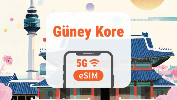 Güney Kore 5G eSIM | Çift Şebeke • Tüm AI & TikTok | 1–30 Gün | QR Kod