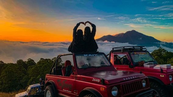 One Day Tour Mount Batur Private Sunrise Jeep Tour with Natural Hot Spring