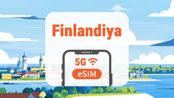Finlandiya 5G eSIM | Çift Şebeke • Tüm AI & TikTok | 1–30 Gün | QR Kod