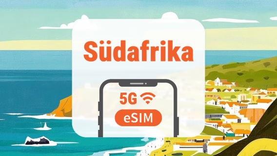 Südafrika 5G eSIM | Dual-Netzwerk • Alle KI unterstützt | 1–30 Tage | QR-Code