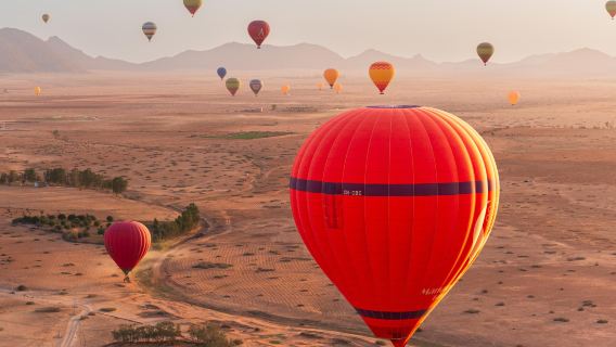 رحلة منطاد الهواء الساخن الكلاسيكية عند شروق الشمس – مراكش