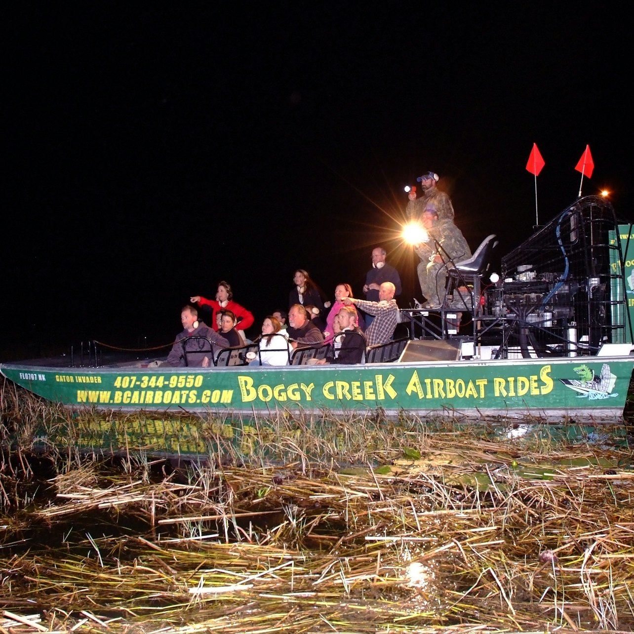 Kissimmee: 1-Hr Boggy Creek Night Everglades Airboat Tour