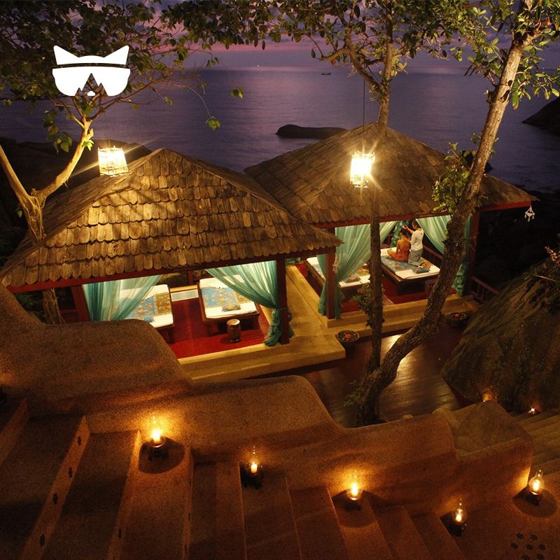 Perjalanan ke Koh Samui Thailand - Silarom Spa Tebing dengan Pemandangan Laut & Pijat Tradisional Thailand