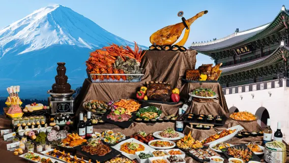 홍콩 아일랜드 하이이 준유 호텔 | Harbour Grand Café | 뷔페 점심/저녁