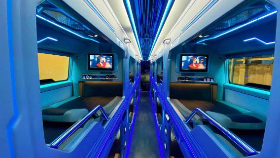 Sapa Express - Luxury Cabin Sleeper bus Sapa to Hanoi at 16PM