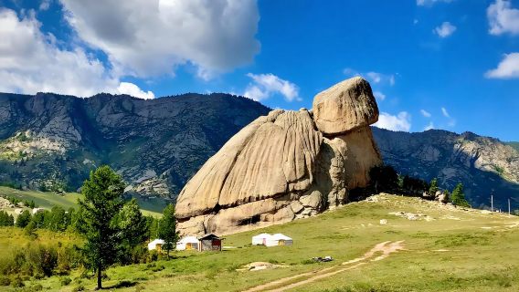 Genghis Khan Equestrian Statue, Terelji Park, and Aliabara Temple one-day tour with private charter Car