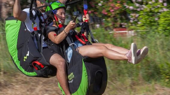 Becici Beach: Tandem Paragliding Flight in Budva Riviera