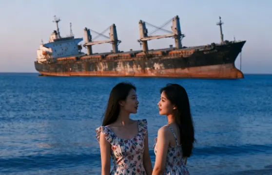 威海擱淺貨輪布魯維斯號Trip Moments【【即場出圖】跟拍攝影親子照情侶閨蜜兒童跟拍家庭Trip Moments】