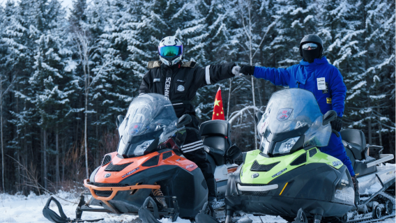 長白山雪地摩托·自駕體驗【來回接駁|教練陪同|馳騁雪原】