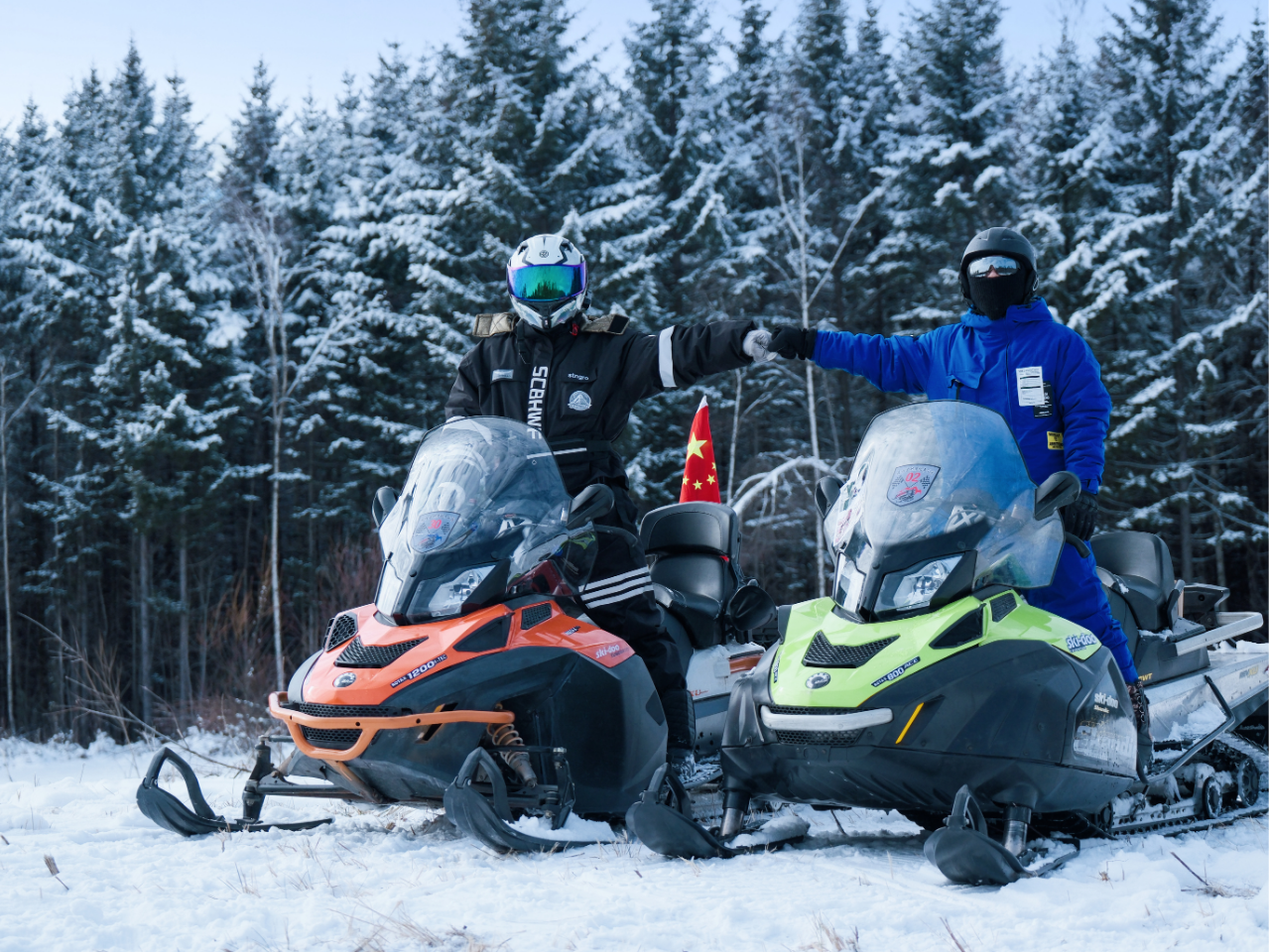 長白山雪地摩托·自駕體驗【來回接駁|教練陪同|馳騁雪原】