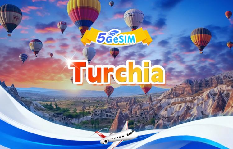 Türkiye 5G eSIM | Pacchetto giornaliero/totale | 500 MB/giorno - 30 GB totali | 1-30 giorni | QR code