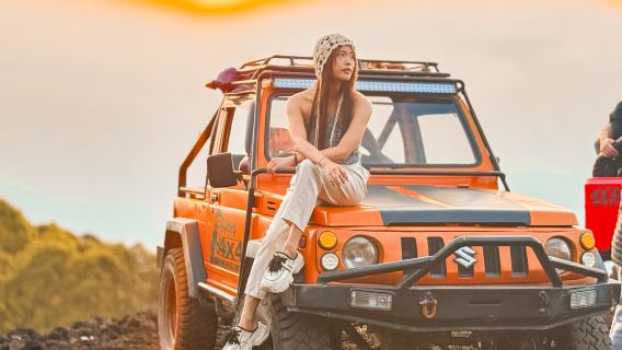 Tour en jeep al amanecer en el monte Batur con el templo flotante