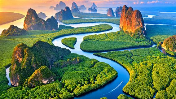 Phuket: Tur Sehari dengan Kano Laut ke Pulau James Bond & Teluk Phang Nga dengan Makan Siang oleh Speedboat