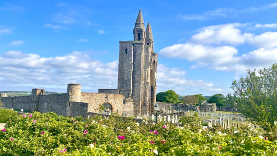 Chinese/English private charter (optional) - Edinburgh/Glasgow round-trip + University of St Andrews + cathedral
