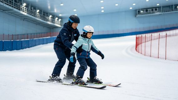 Pengajar ski peribadi berlesen [papan selaju/papan dwi] dengan pengajaran lengan di Suzhou Wondertown Ice & Snow World