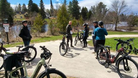 Bracebridge: Guided E-Bike Tour with Waterfalls & Views