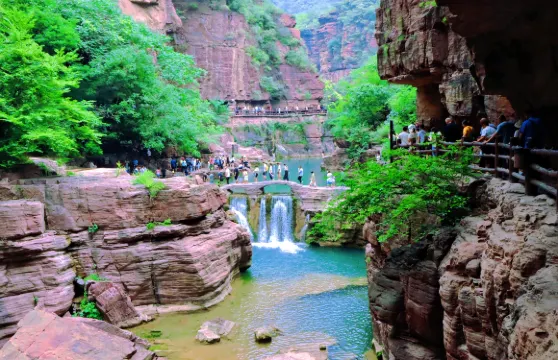 黛眉之戀◆雲台山1日遊丨紅石峽+小寨溝+獼猴谷丨無購物上門接