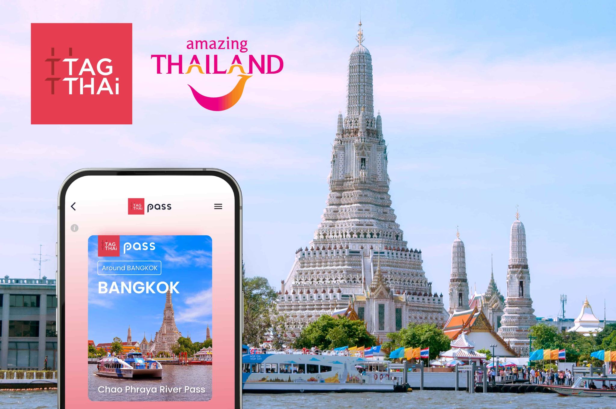 Bangkok Chao Phraya River Pass - Save up to 45% - Includes Tourist River Boat