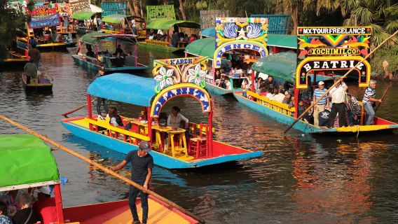 Xochimilco flower boat tour in Mexico (group tour/available for 1 person)