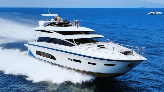 【三亞遊艇出海】三亞遊艇租賃進口豪華遊艇包船拼船出海 3 小時亞龍灣海棠灣潛水浮潛帆船海釣釣魚尾波衝浪