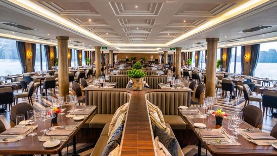 Vietnam Halong Bay [Crociera di lusso Ambassador | pranzo a buffet | festa al tramonto