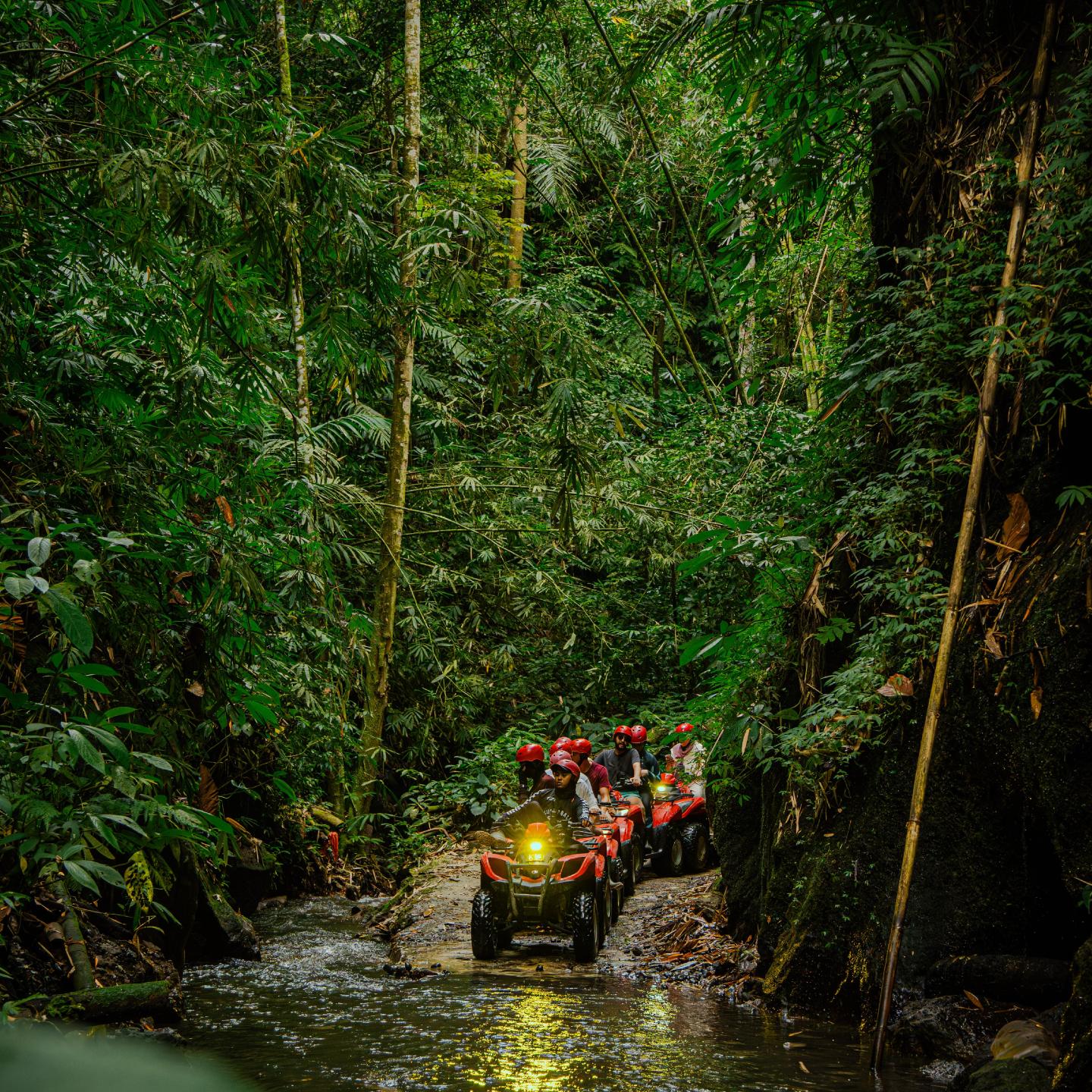 Pengalaman ATV motor off-road Kuber di Ubud, Bali