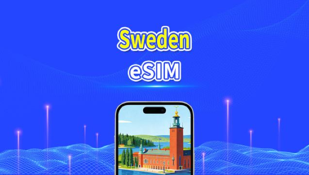 Swedish eSIM | 5G/4G | High-speed data | 24 hours | 1-30 days | QR code