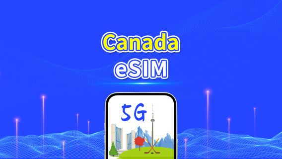 Canada 5G eSIM | Pacchetto dati giornaliero/totale | 1–30 giorni | Fatturazione 24 ore | Codice QR