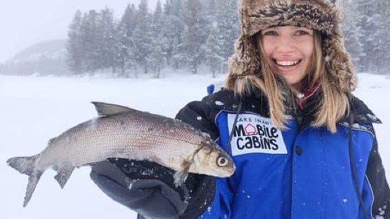 Inari: 2 hour Ice Fishing at Lake Inari