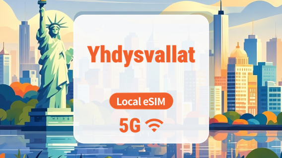 Yhdysvallat T-Mobile 5G eSIM | Paikallinen IP • Kaikki AI & TikTok | 15/30/60 päivää | QR-koodi