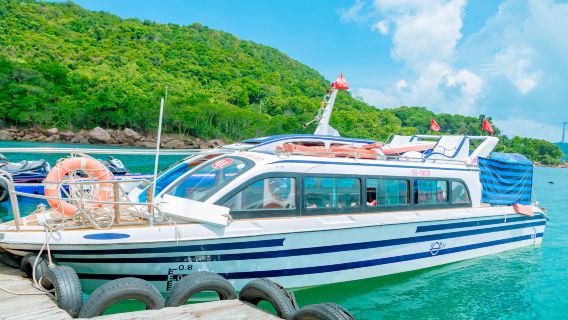 Location de Bateau rapide l' île aux Perles de l'Océan à Thoi, transfert Aller simple(incluant la Plongée sur les coraux + vidéo aérienne gratuite et photos d'enregistrement).