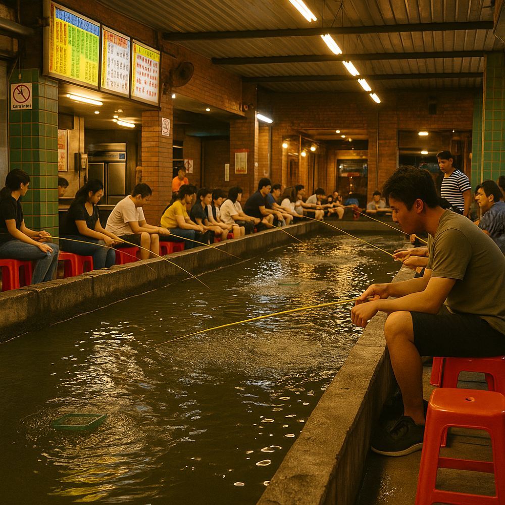 Taipei-Nachttour-Charter: Yangmingshan-Nachtansicht, Garnelenfischen, Shilin-Nachtmarkt und Beitou-Thermalquellen