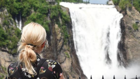 Half-day tour to Montmorency Falls and Sainte-Anne-de-Beaupré in Quebec City, Canada [English-speaking group]