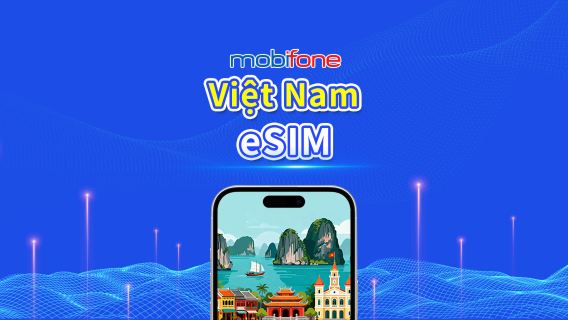 eSIM Vietnam Mobifone | 30GB/50GB | Số điện thoại địa phương | Thanh toán theo ngày tự nhiên | Mã QR