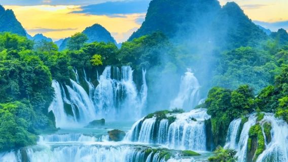 Premium [Private Tour/Bus Tour] Nanning + Detian Transnational Waterfall + Mingshi Rural Bamboo Raft 1-Day Tour