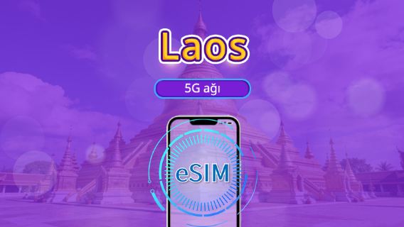 Laos | 5G/4G eSIM | TikTok & Google Haritalar Desteği | Günlük Paket/Veri Paketi | 24 Saatlik Ücretlendirme | 1-30 Gün | QR Kodu