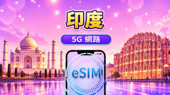 印度 | 5G/4G eSIM | 日用包/流量包 | 自然日计费 |1-30天 | QR code