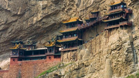 懸空寺登臨+應縣木塔+凈土寺+永安寺+圓覺寺18小團※上門接