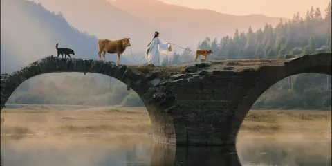 篁嶺,月亮灣,上坦村,三眼橋,龍尾村一日遊可選2-8人獨立團