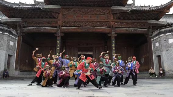 婺源江灣+非遺儺舞徽劇茶藝表演半日遊
