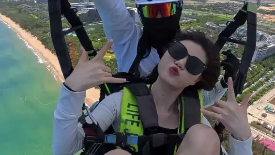 沙河河北沙河西西里滑翔傘滑翔傘飛行體驗【海拔520公尺,飛行時間4-10分鐘+贈送起飛影片】