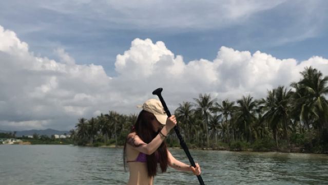 Wanning Riyue Bay • Papan Kayuh di Hutan Kelapa • Meneroka Rahsia Hutan Hujan Tropika & Kelapa • Tapak Hotspot Instagram yang Unik