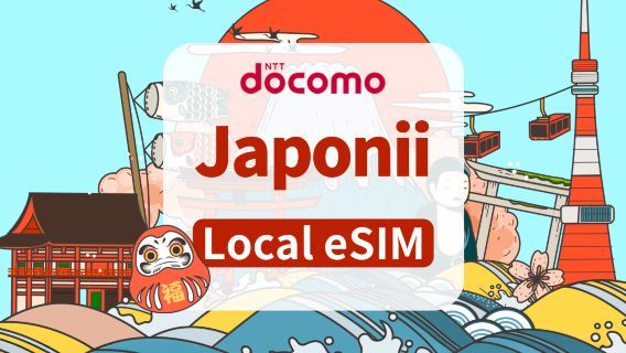 Japoński Docomo 4G eSIM | Pakiet dzienny / pakiet całkowity | Dostęp do TikTok i ChatGPT | 1–30 dni | Rozliczanie według dni kalendarzowych | Kod QR
