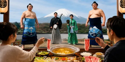 富士山下觀相撲【橫綱之路】沉浸式相撲文化體驗秀+相撲火鍋品嚐