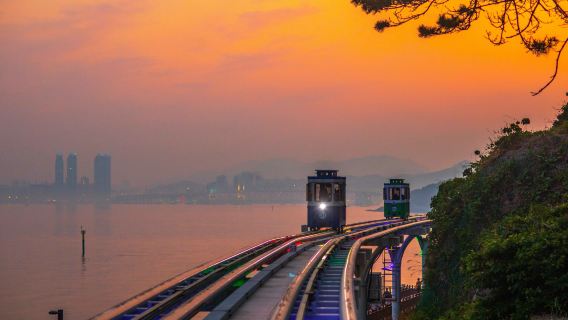 Excursion en capsule du ciel de Haeundae à Busan + coucher de soleil et vue nocturne de l'est de Busan (5 sites classiques à visiter)