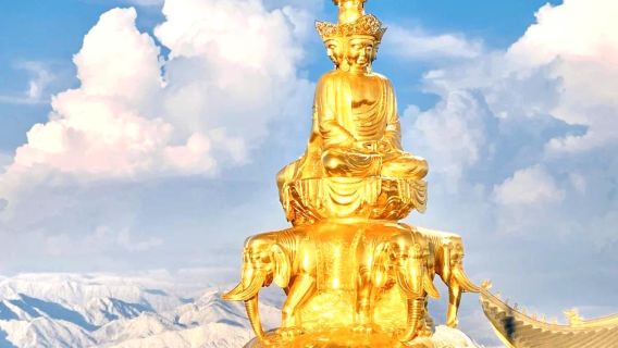 ○Wolkenmeer und Goldener Gipfel – Chengdu Emeishan 1-tägige private All-Inclusive-Tour | Inklusive Abholung und Rücktransfer vom Hotel