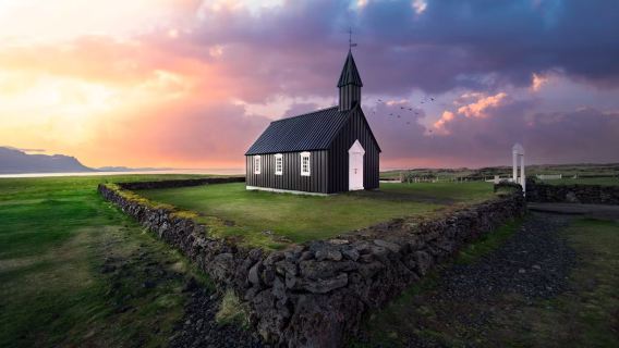 Iceland Snæfellsnes Peninsula + Kirkjufell day tour|Comfortable minibus city transfer|Chinese-speaking group (Optional)