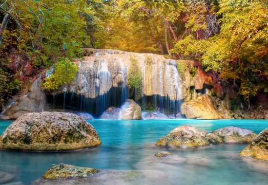 Erawan Waterfall, Death Railway and Elephant Care Private Tour
