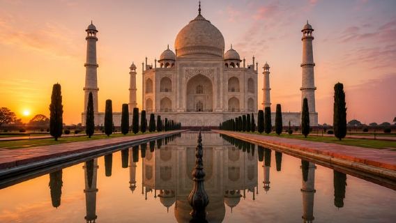 Tour al Taj Mahal all'alba ad Agra con guida privata e prelievo dall'hotel