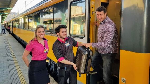 Prague: Train Transfer to/from Vienna Center